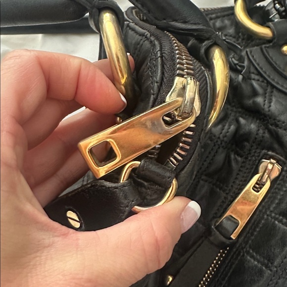 Marc Jacobs quilted two handle crossbody style bag leather - Picture 7 of 8